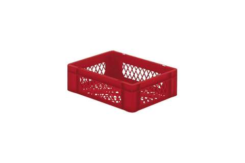 EN Stacking bin Rainbow 10l - 400x300x120mm - perforated sides and bottom