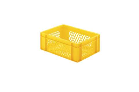 EN Stacking bin Rainbow 13l - 400x300x145mm - perforated sides and bottom
