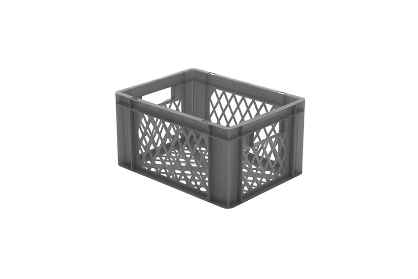 EN Stapelbak Rainbow 19l - 400x300x210mm - wanden en bodem geperforeerd 