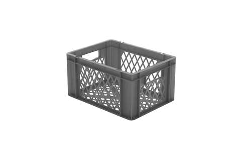 EN Stacking bin Rainbow 19l - 400x300x210mm - perforated sides and bottom