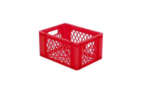 EN Stacking bin Rainbow 19l - 400x300x210mm - perforated sides and bottom