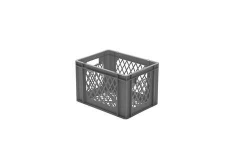EN Stacking bin Rainbow 24l - 400x300x270mm - perforated sides and bottom