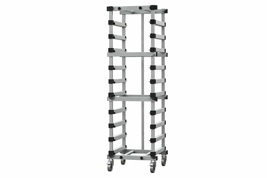 EN chariot  - 540x660x1830mm - 10 niveaux avec un espacement de 120mm 