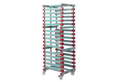 EN chariot  - 540x660x1830mm - 15 niveaux avec un espacement de 70mm