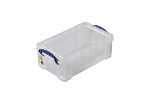 Boîte transparente 5l empilable sur le couvercle inclus - 340x200x125mm