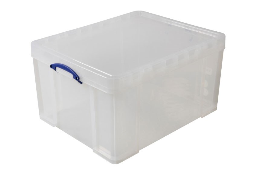 Transparent box 145l stackable on included lid - 810x620x430mm 