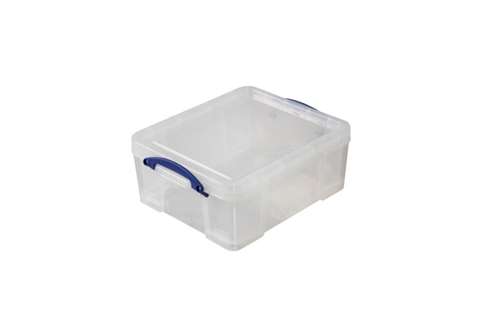 Boîte transparente 18l empilable sur le couvercle inclus - 480x390x200mm