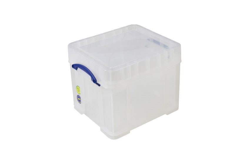 Transparante box 35l xl stapelbaar op bijgeleverd deksel - 480x390x355mm 
