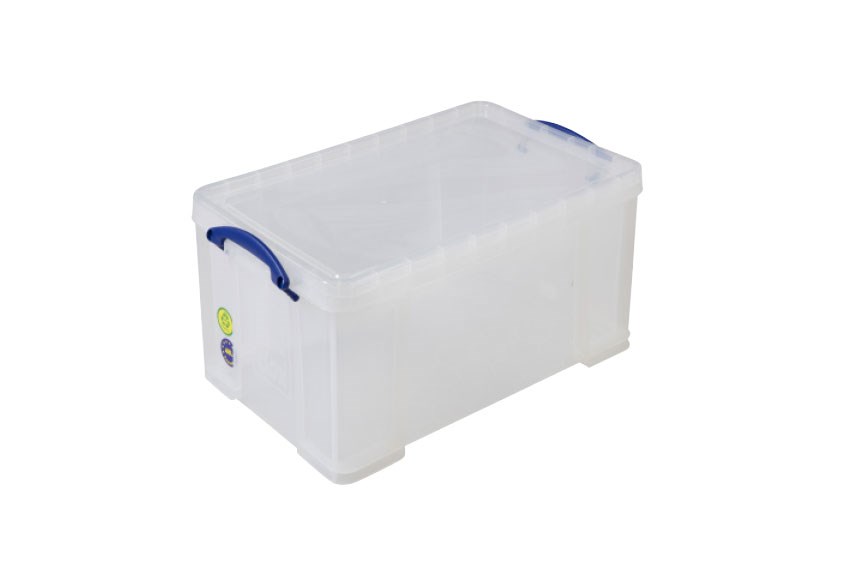 Transparent box 48l stackable on included lid - 600x400x315mm 