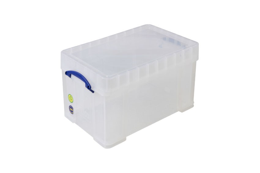 Transparente Stapelbox 48l Xl Stapelbar auf mitgeliefertem Deckel - 600x400x350mm 