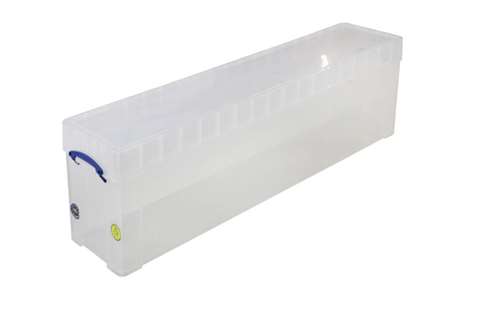 Transparante box 77l stapelbaar op bijgeleverd deksel - 1200x270x355mm