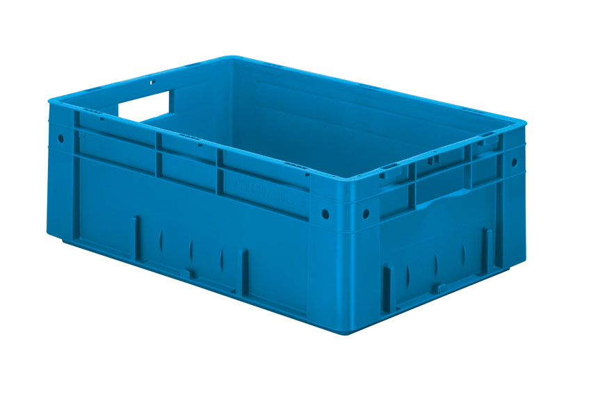 EN Stackable container Rainbow 39l - 600x400x210mm - reinforced base and side walls 