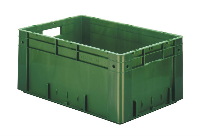 EN Stackable container Rainbow 51l - 600x400x270mm - reinforced base and side walls 