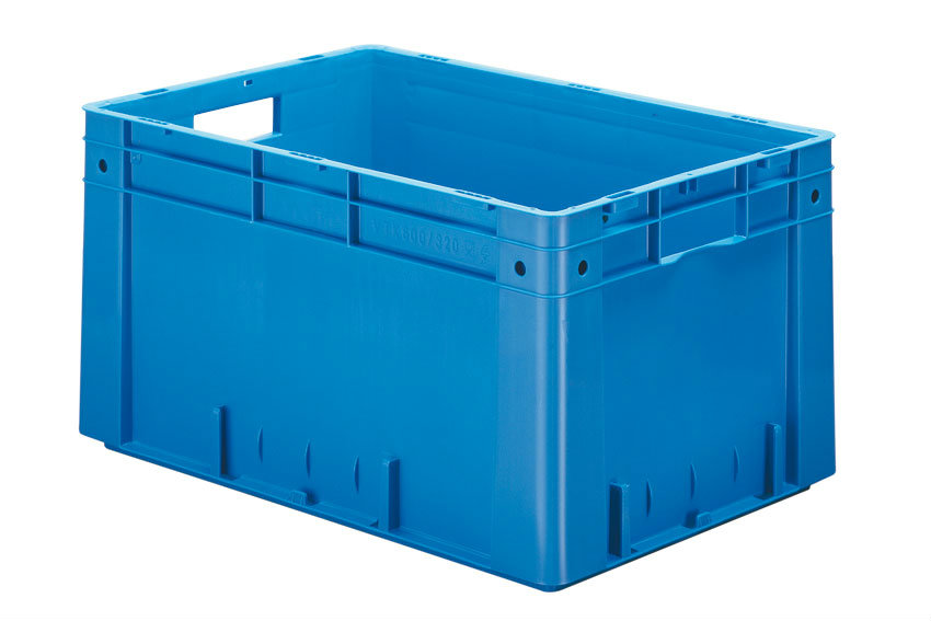 EN Stackable container Rainbow 61l - 600x400x320mm - reinforced base and side walls 
