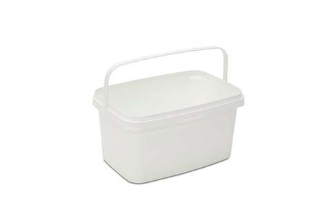 Rechthoekige emmer - 5.6l - plastic beugel - excl. deksel