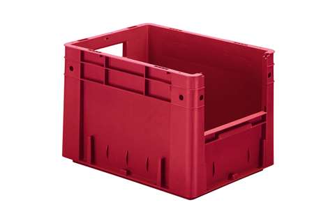 Euronorm 400x300x270 - frontal opening - 24l - bottom and sides closed