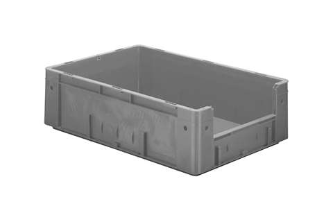 Euronorm 600x400x175 - Front. Eingriff - 32l - Boden und Wände geschlossen
