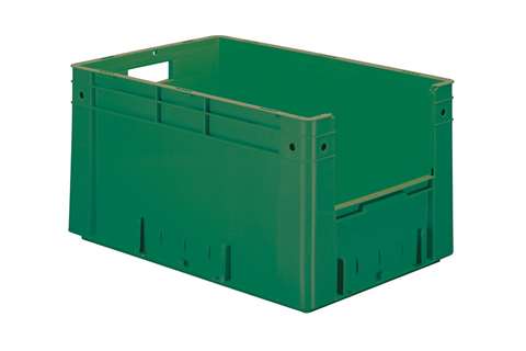 Euronorm 600x400x320 - frontal opening - 61l - bottom and sides closed