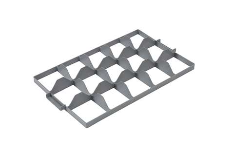 EN Separator Budget - 3x5 vakken (bovenaan) - max ø glas: 106mm