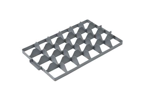 EN Séparateur Budget - 4x6 compartiments (en haut) - max ø du verre: 86mm