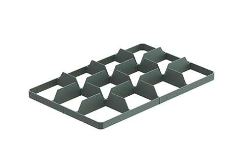 EN Separator - 3x4 vakken (onderaan) - max ø glas: 116mm