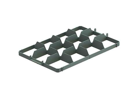 EN Separator - 3x4 vakken (bovenaan) - max ø glas: 116mm