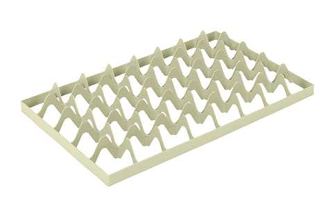 EN Separator - 5x8 vakken (onderaan) - max ø glas: 68mm