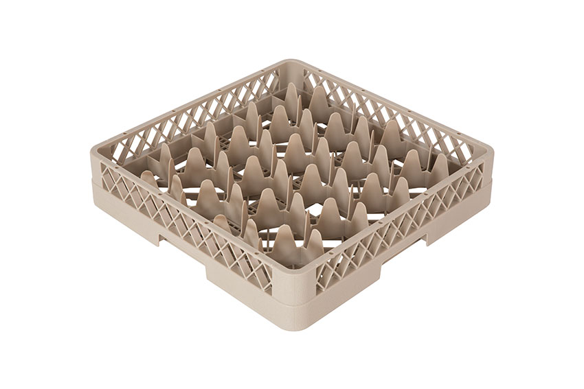 Glazenkorf 20 vakken - 500x500x100mm - Rack-Max - Ø glas: 90-100mm 