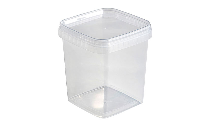 Pot 195x195mm - 5000ml - excl. couvercle - serie Unipak carre 