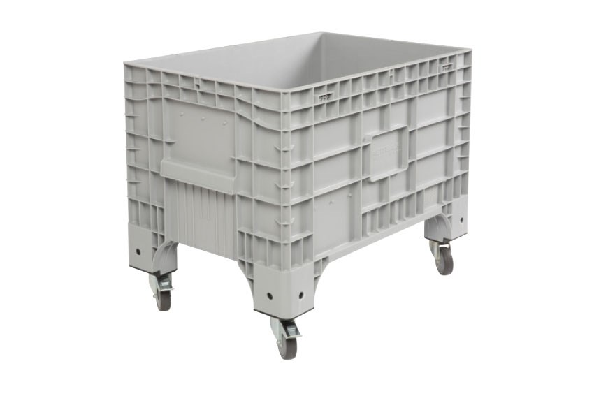 Volumebox 1040x640x790mm - 4 wielen - 2 geremde op korte zijde 