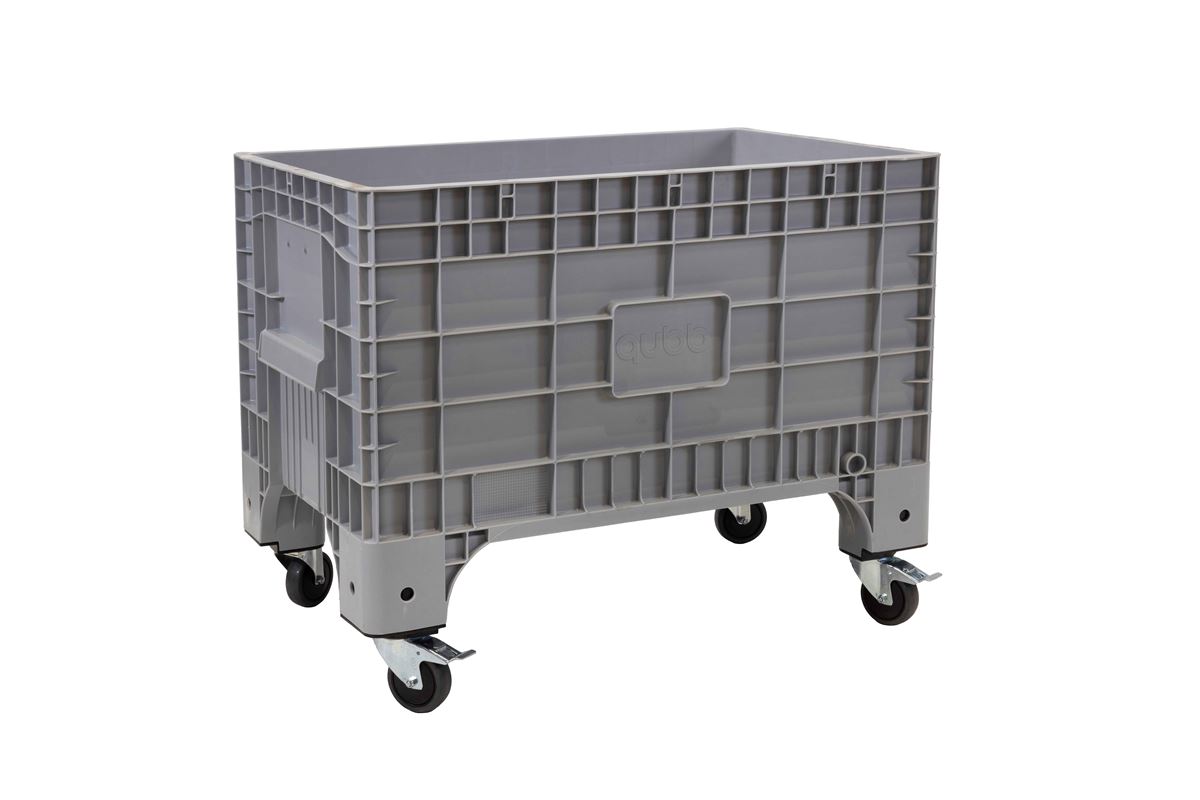 Volumenbehälter 1040x640x790mm - 4 Räder - 2 Gebremste Langen Seite 