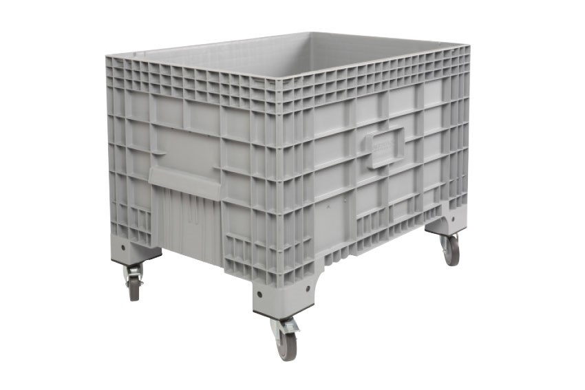 Volumenbehälter 510l - 1200x800x918mm - 4 Räder , 2 mit Bremse Kurze Kant 