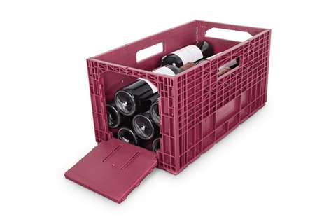 Winebox - caisse à vin pliable - pour 12 bouteilles 0.75l