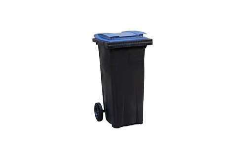 Container on wheels - 120l - with colored lid