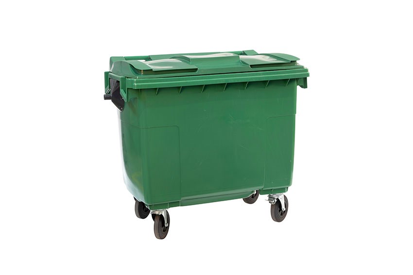 Maxi-container 4 casters - 660l - coloured body + coloured lid 