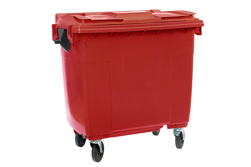 Großbehälter 4 Lenkrollen - 770l - Farbe Body + Farbe Deckel 