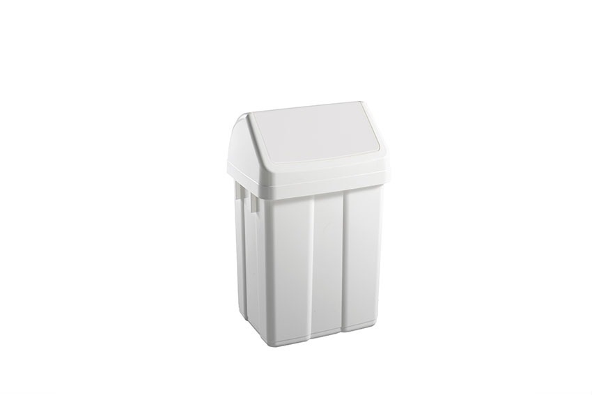 Poubelle avec couvercle basculant 12l - 250x200x400mm 