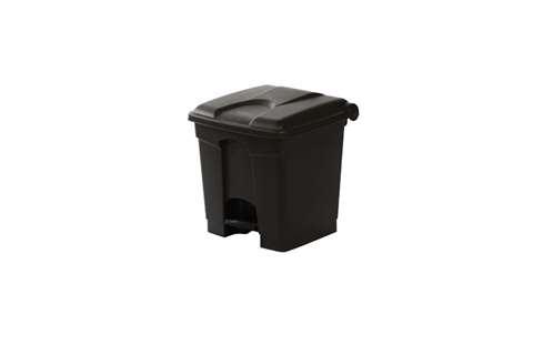 Rechthoekige pedaalafvalbak 30l - 410x398x435mm