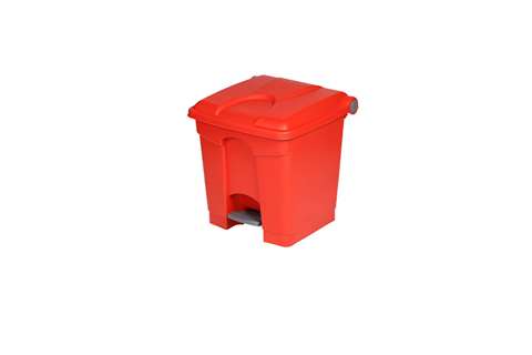 Rechthoekige pedaalafvalbak 30l - 410x398x435mm