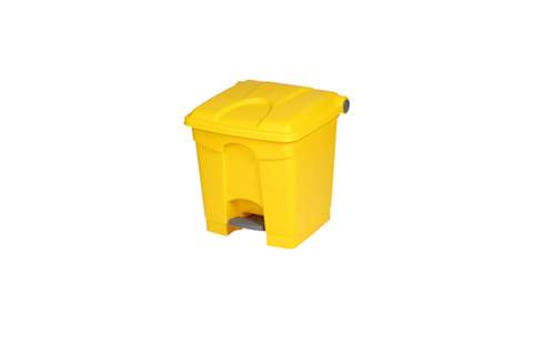 Rechthoekige pedaalafvalbak 30l - 410x398x435mm