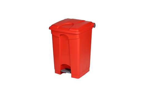 Rechthoekige pedaalafvalbak 45l - 410x398x600mm