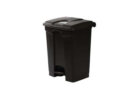 Rechthoekige pedaalafvalbak 70l - 495x412x673mm