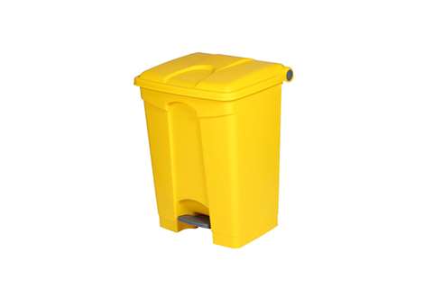 Rechthoekige pedaalafvalbak 70l - 495x412x673mm
