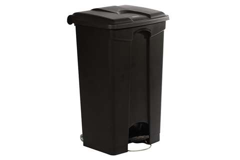 Rechthoekige pedaalafvalbak 90l - 500x412x820mm