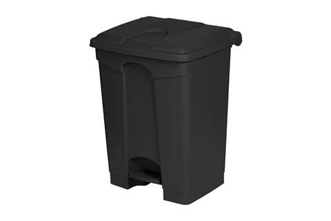 Rechthoekige pedaalafvalbak 70l - 495x412x673mm - 50% recyclaat