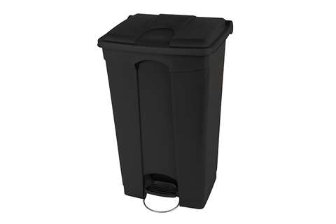 Rechthoekige pedaalafvalbak 90l - 500x412x820mm - 50% recyclaat