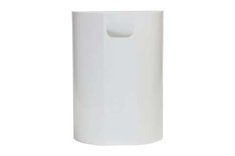 Halfronde muurafvalbak - 20l - 350x190x495mm - incl. muurbevestiging