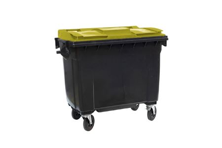 Afvalcontainer met 4 zwenkwielen